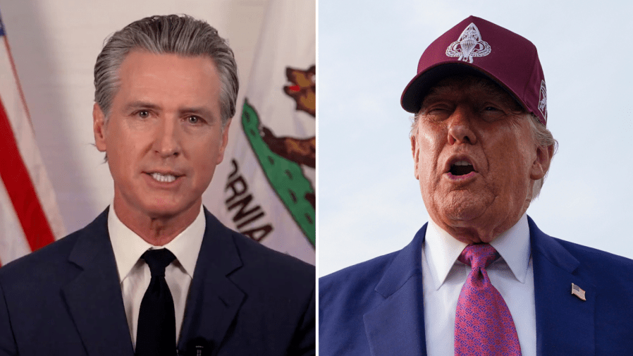 Trump says Newsom should thank him for ‘saving his a‑‑'