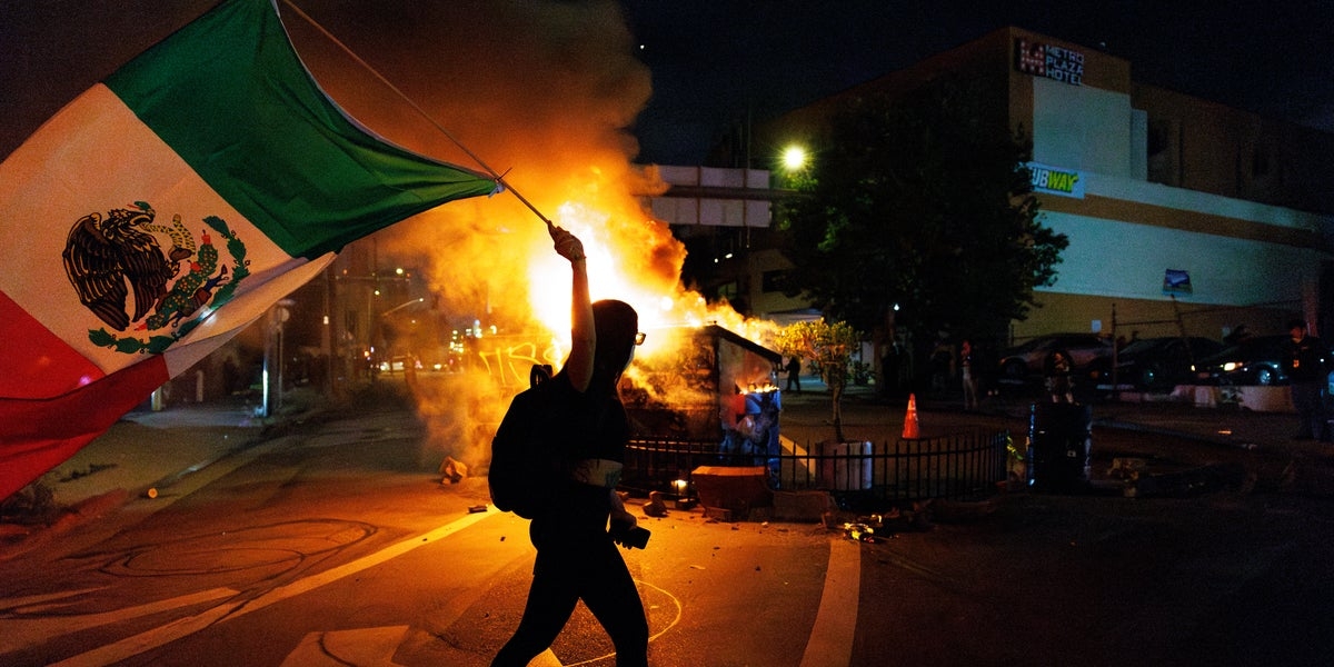 There's Growing Anger Over Mexican Flags Flown At LA Protests. Here's What Everyone Is Getting Wrong.