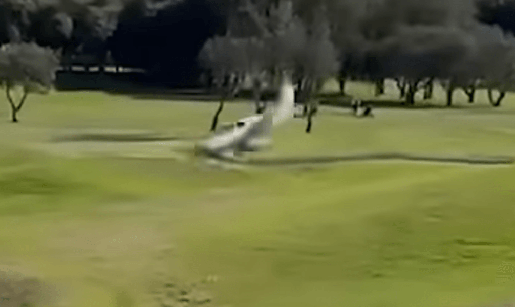 Australian Golfers Get Shock When Plane Makes Crash Landing On Course