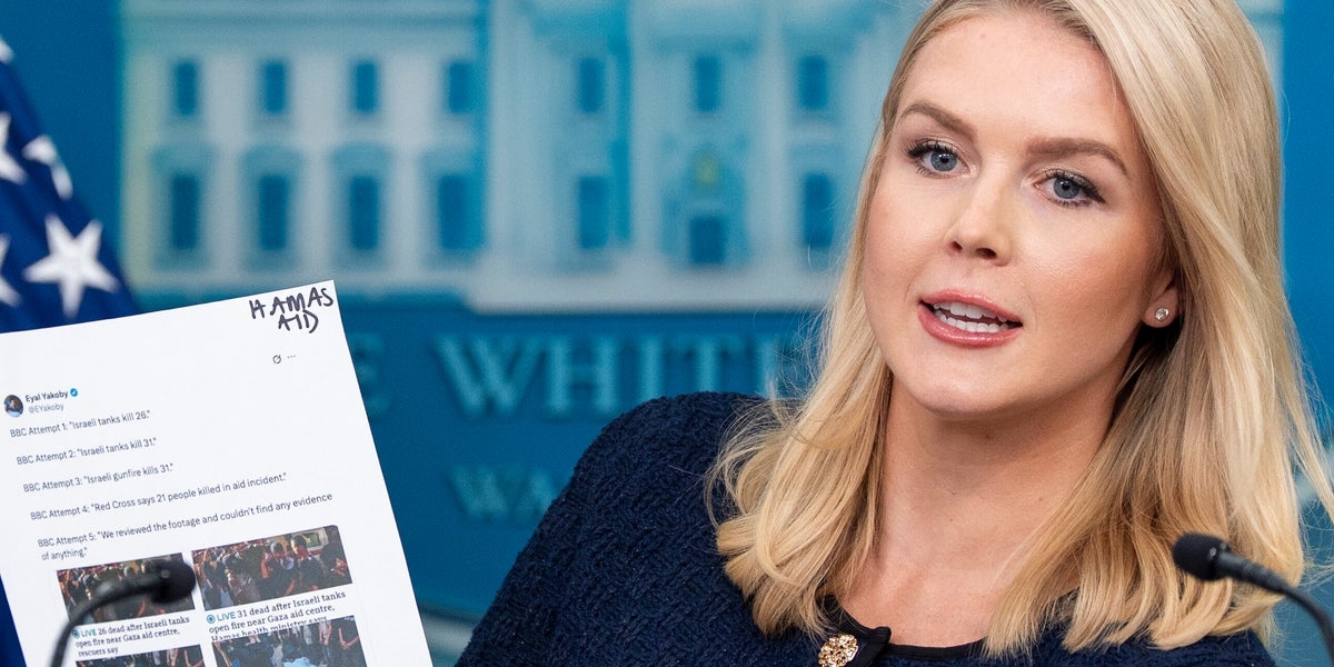 BBC Hits Back At Karoline Leavitt's 'Repeatedly False' Attack On Its Gaza Coverage