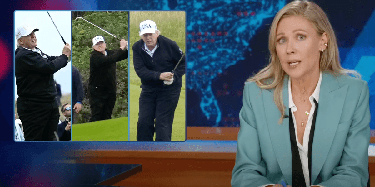 'Daily Show' Uncovers The Brutal Reason Behind Trump's Scotland Trip
