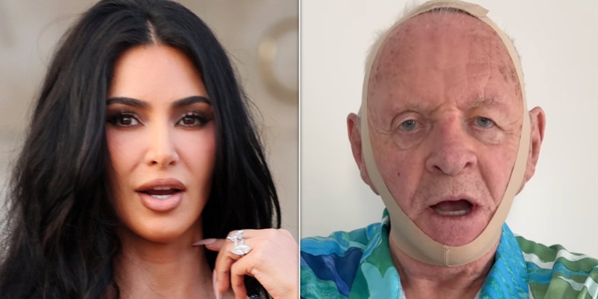 Kim Kardashian Reacts To Anthony Hopkins Comparing Her Face Shapewear To Hannibal Lecter