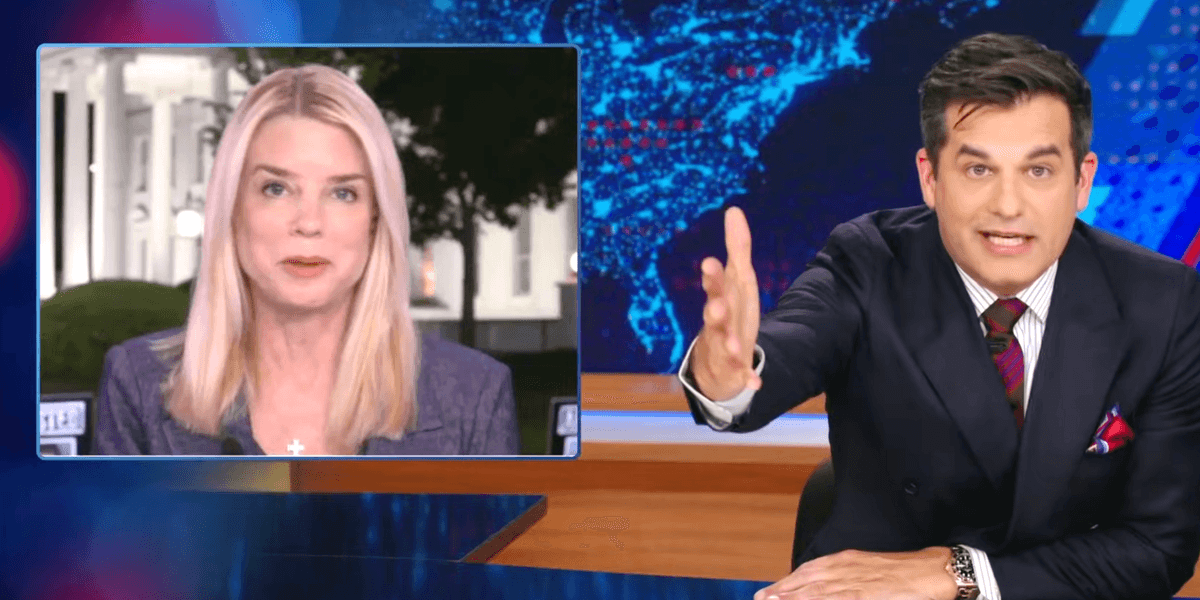 'Daily Show' Unloads On Pam Bondi's 'Bulls**t' Trump Claim: 'You Sound High As F**k!'