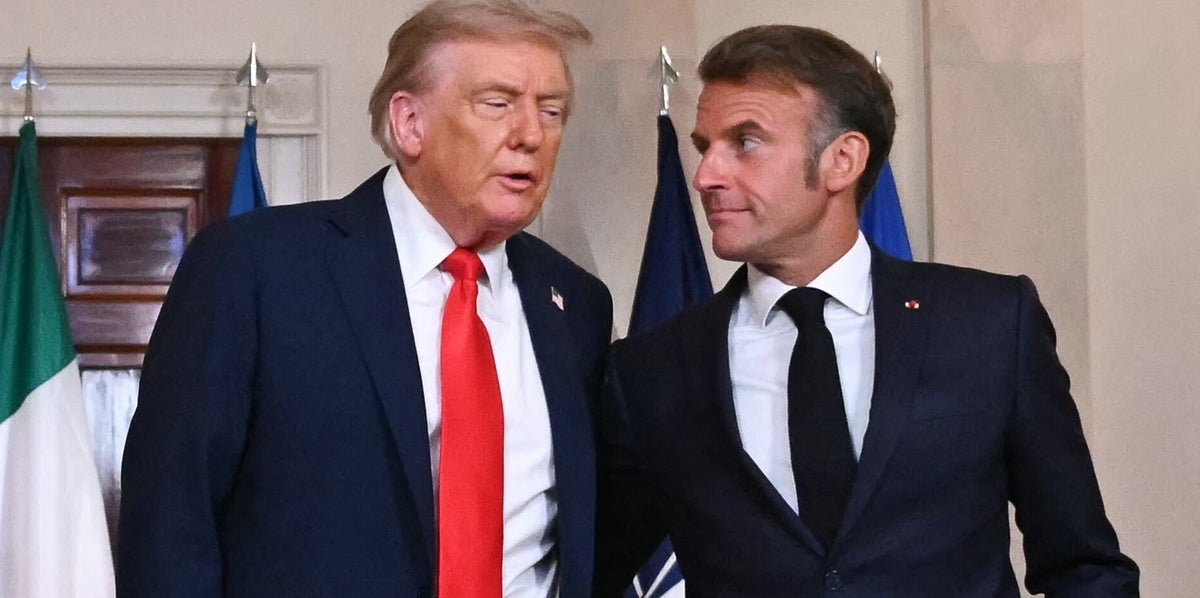 Emmanuel Macron Reacts To Trump's Hot Mic Comment On Vladimir Putin