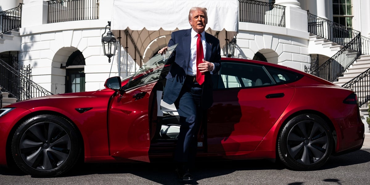 Donald Trump Reveals What's Next For That Tesla He Bought From Elon Musk