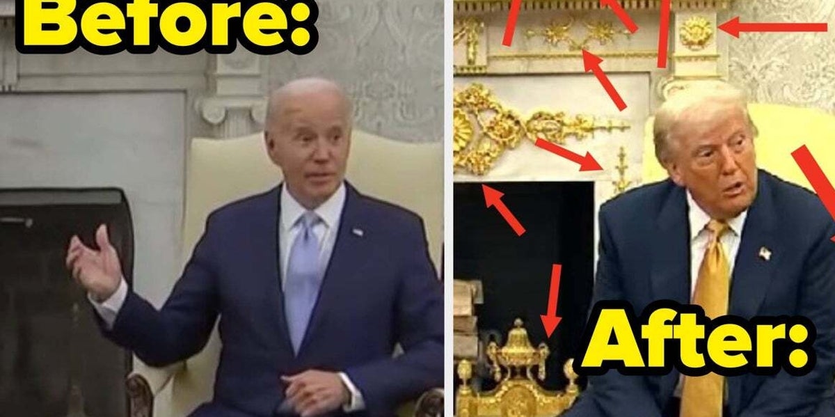 This 'Then And Now' Picture Of The Oval Office Is Going Viral And Says So, So Much About The Trump Administration