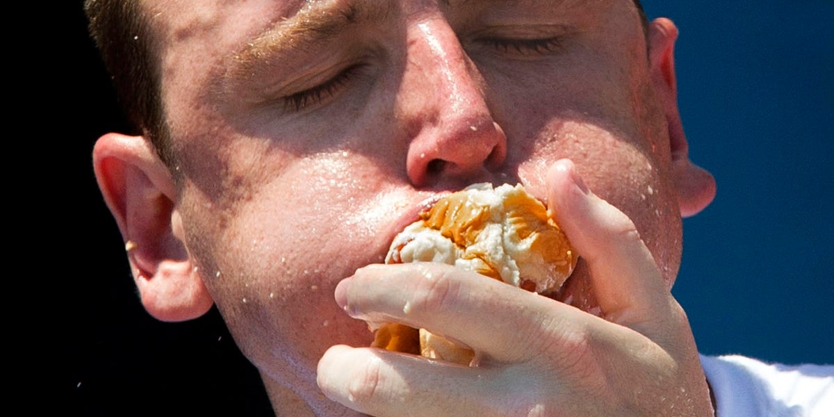 World's Greatest Hot Dog Eater Returns To Site Of Former Glory