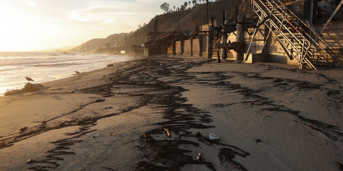 Wildfire Debris Washing Up On Los Angeles Beaches Causes Alarm