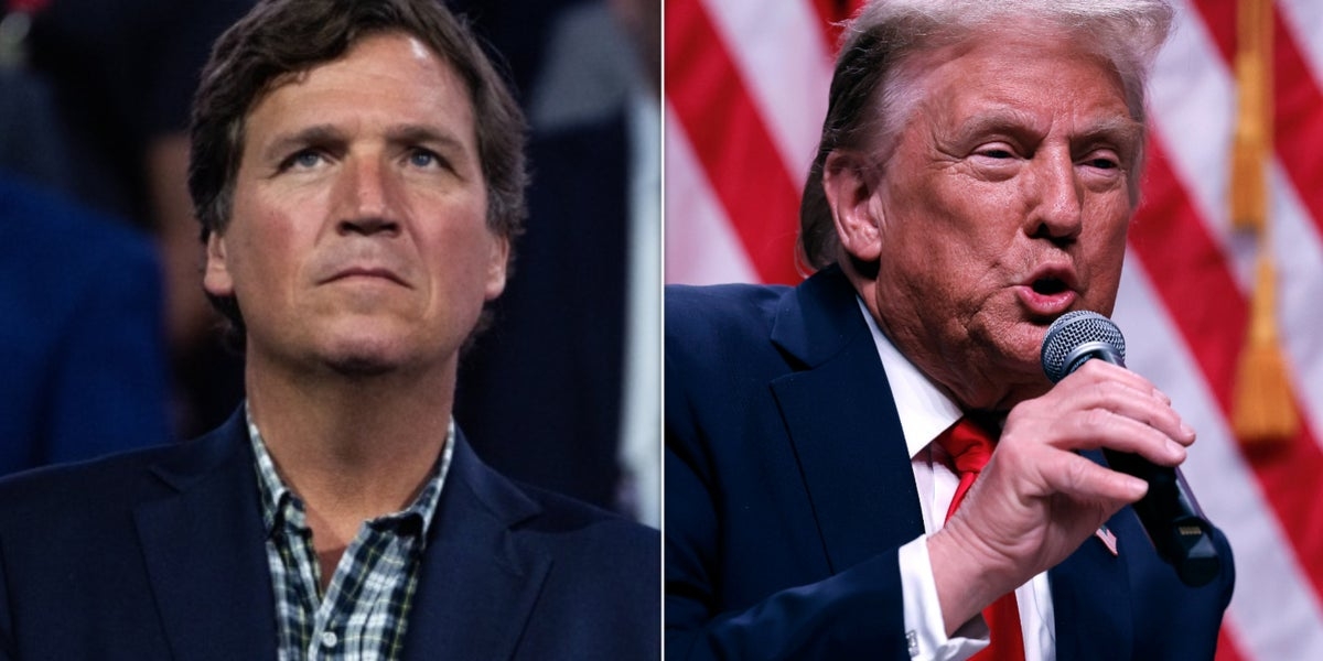Trump And Tucker Carlson Are Falling Out Over Trump's Support For Israel