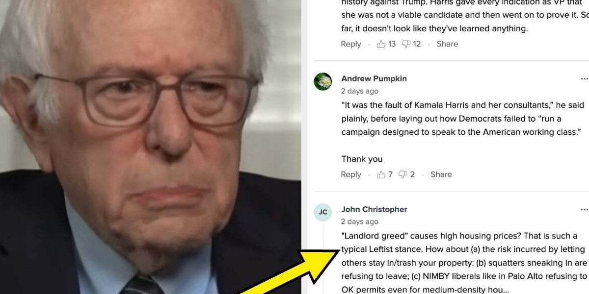 Bernie Sanders Revealed Why He Thinks Democrats Lost The Presidential Election, And HuffPost Readers Have THOUGHTS
