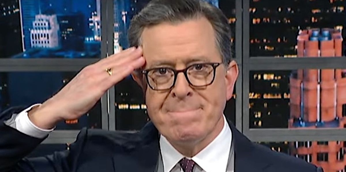 Stephen Colbert Salutes The 1 Unexpected Company Defying Trump's 'Stupid' Obsession