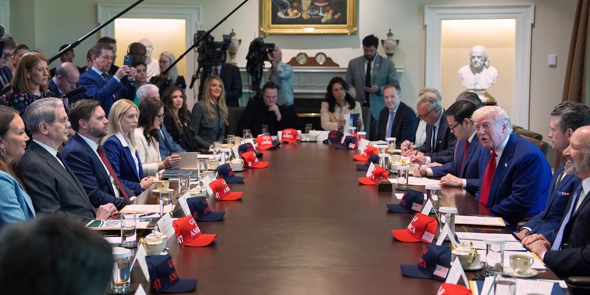 Social Media Calls Out North Korea Vibes At Trump Cabinet Meeting