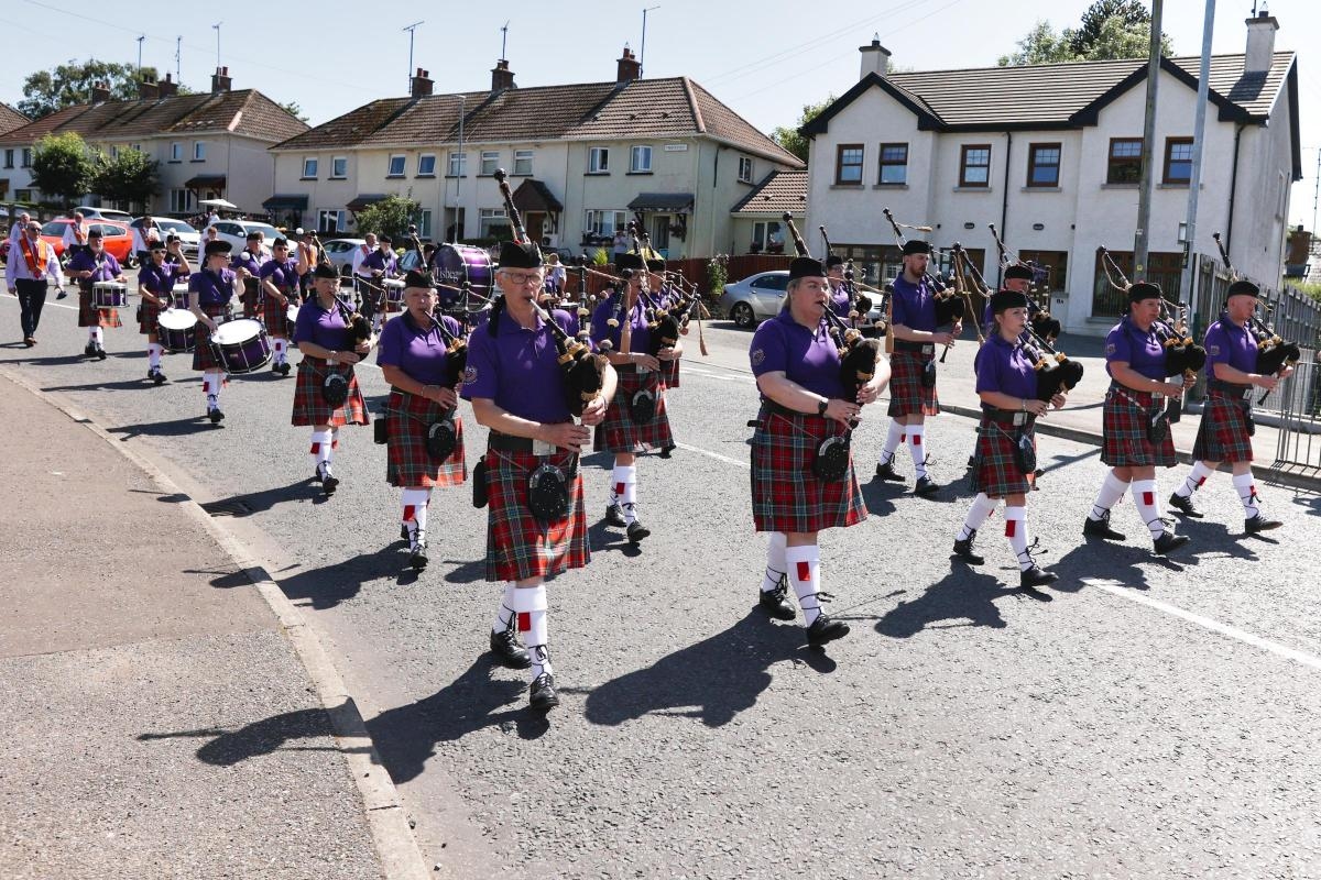 Bunting, bagpipes and bouncy castles bring joy to Augher