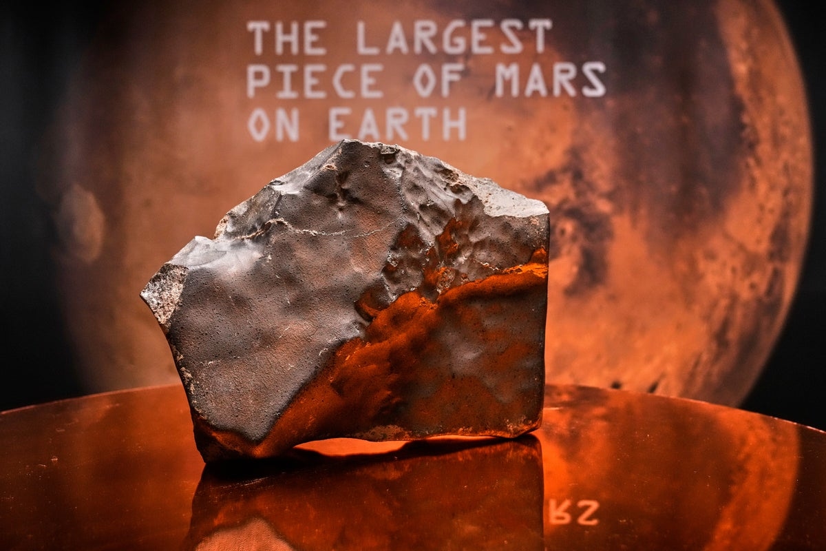 Martian rock that crash landed in the Sahara listed to sell for around $2M at auction
