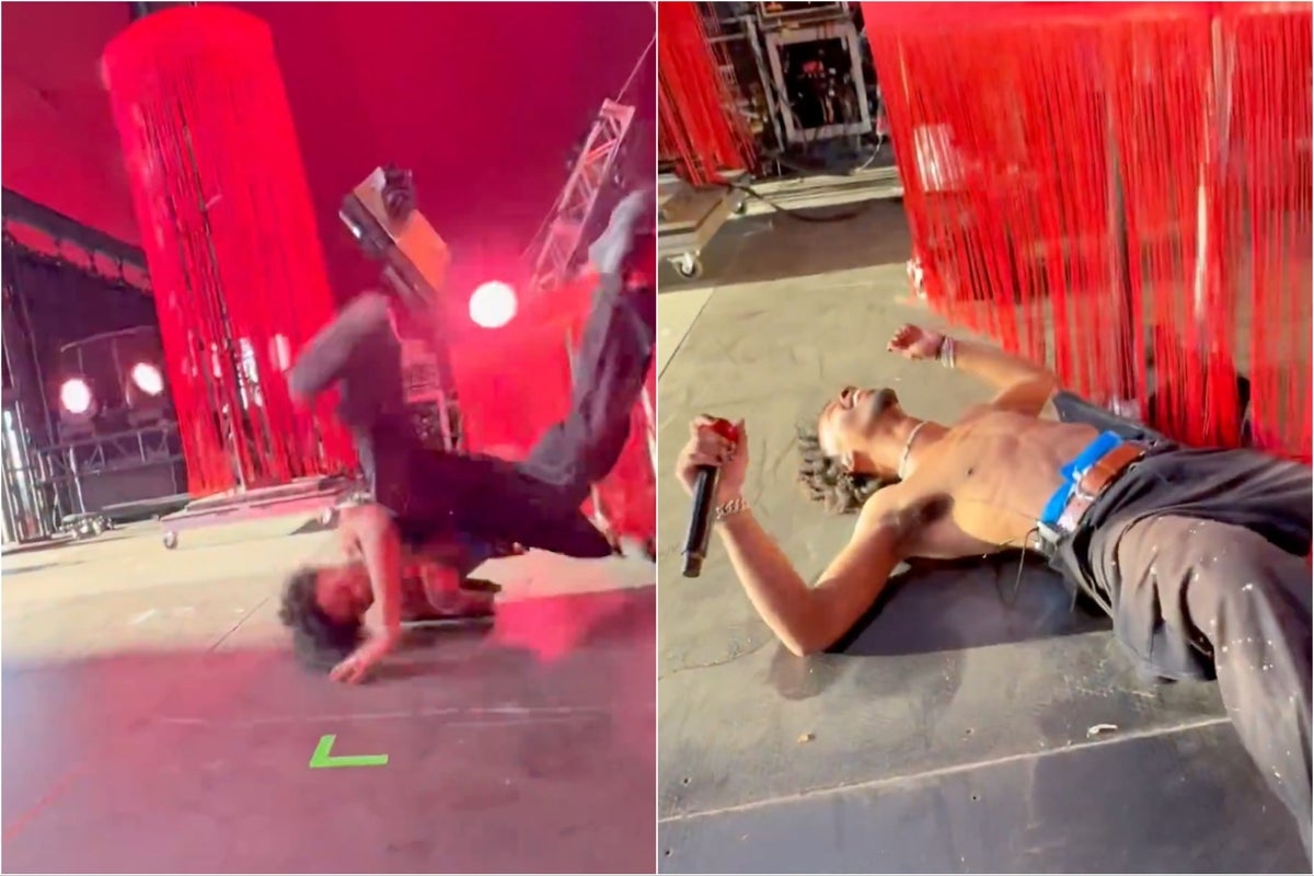 Coachella 2025: Singer d4vd's backflip goes wrong as he faceplants on stage
