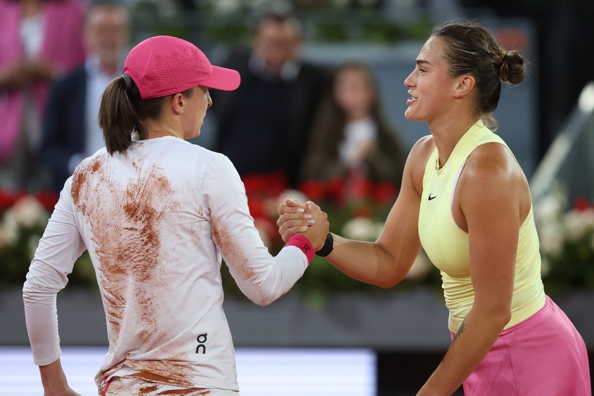 The TikTok dance and irony at heart of Iga Swiatek and Aryna Sabalenka's rivalry
