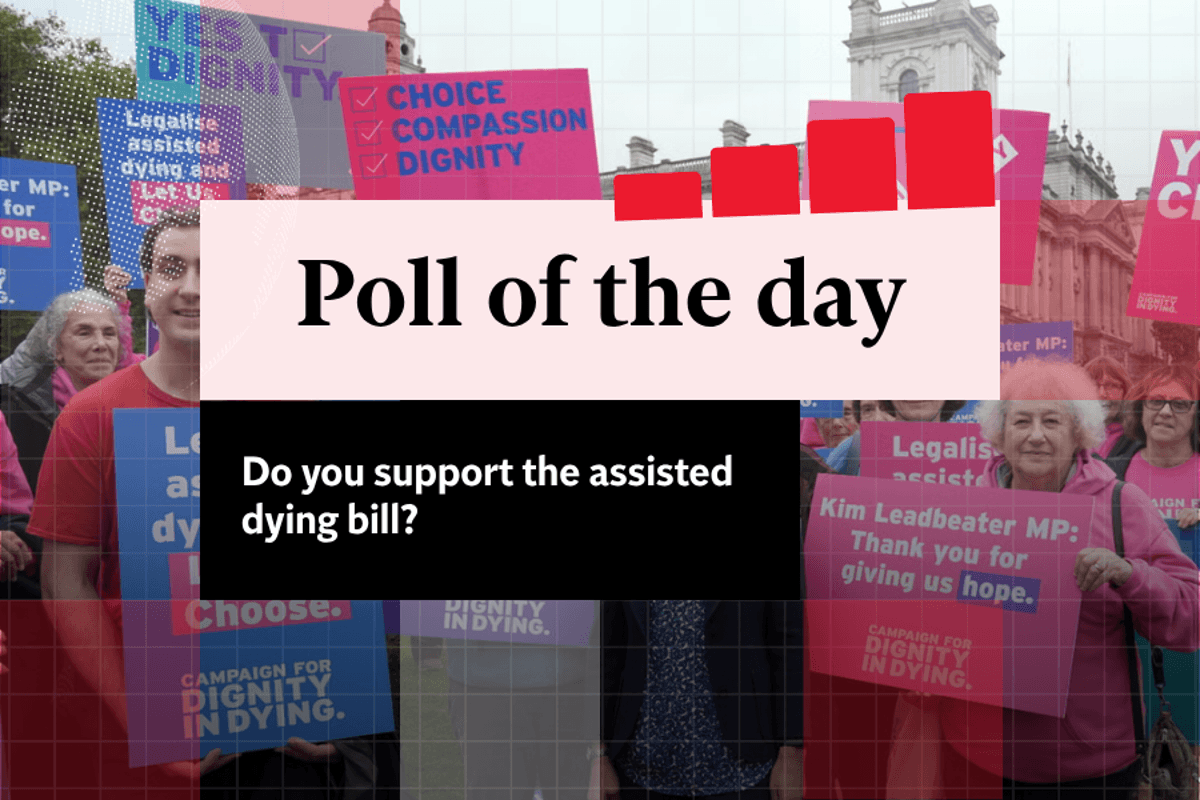 Voices: Poll of the day: Do you support the assisted dying bill?