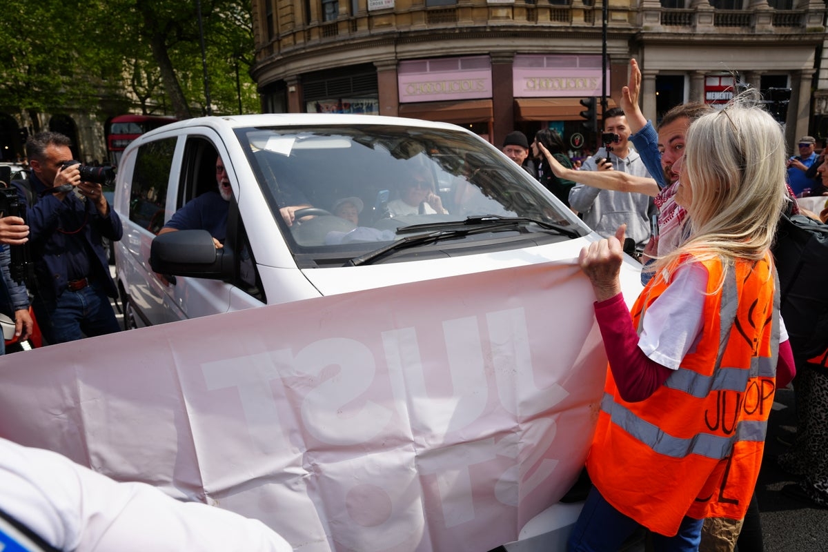 Driver ‘faces off' with Just Stop Oil protesters on ‘last day of action'