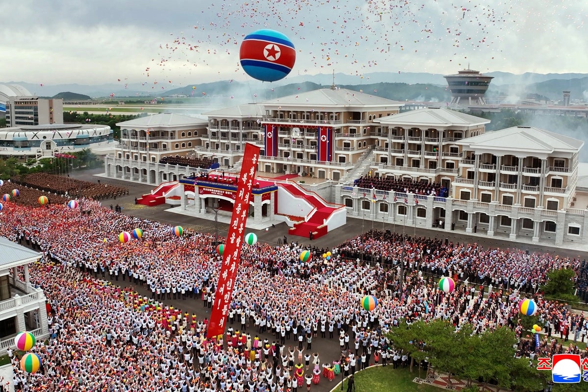 North Koreans swim at huge new beach resort touted as boost for country's tourism