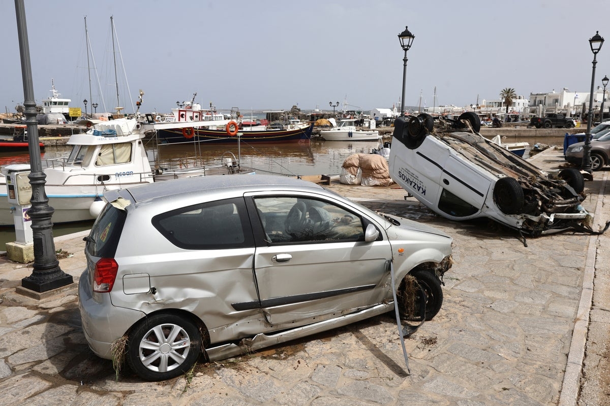 Storms batter Greek tourist islands for second day, with Crete hardest hit