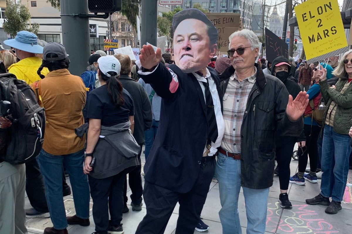 ‘No kings on Presidents Day': Protesters rage across nation against Trump and Musk