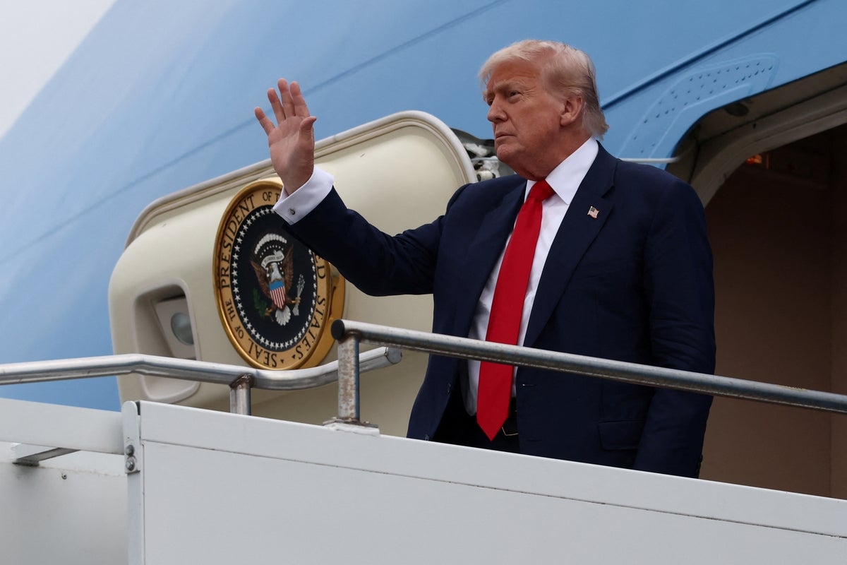 Trump lands in Scotland to visit his golf resorts ahead of Starmer talks