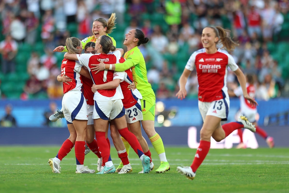 Will Arsenal hold a trophy celebration after winning Women's Champions League?