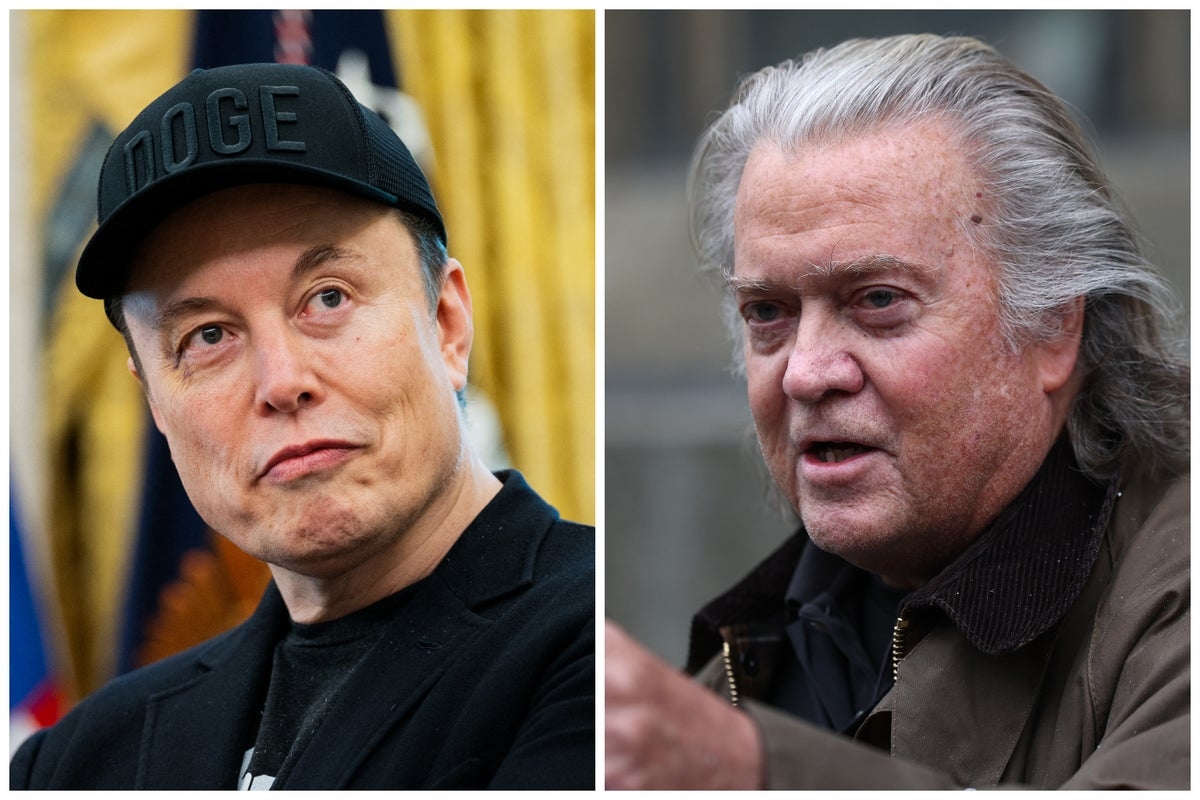 Musk calls Bannon a ‘fat, drunken slob' and says he should be arrested as their feud rages on
