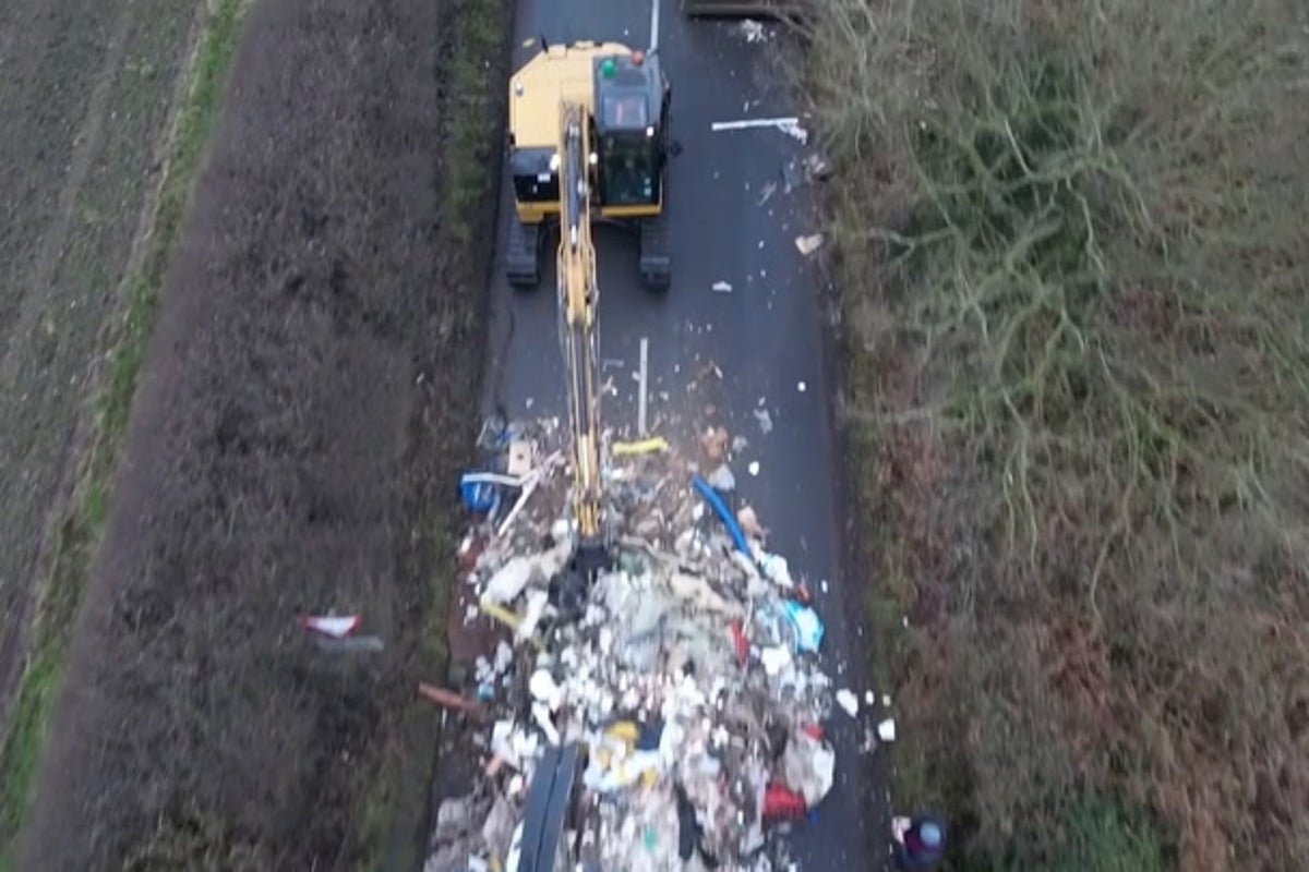 Man who fly-tipped 27 tonnes of waste on rural lane, trapping locals, to face trial