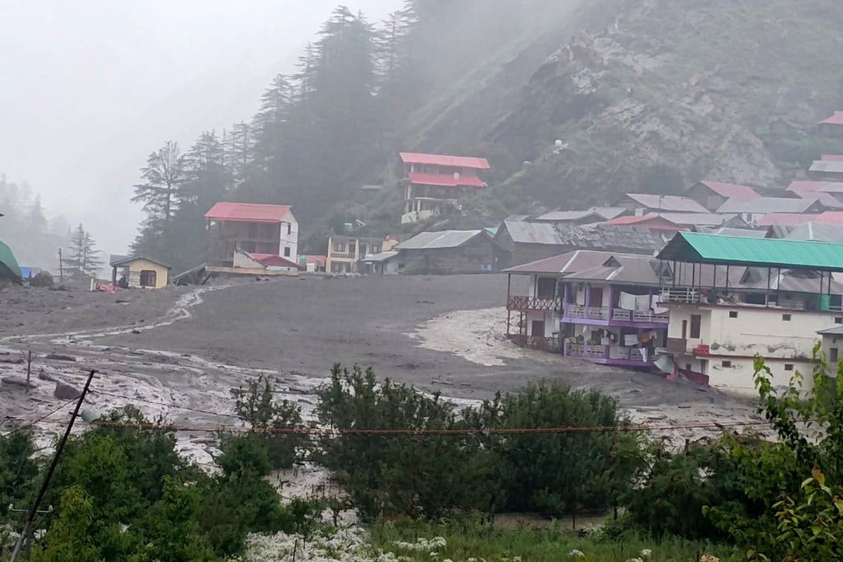Four killed and over 100 missing after flash flood sweeps away Himalayan village