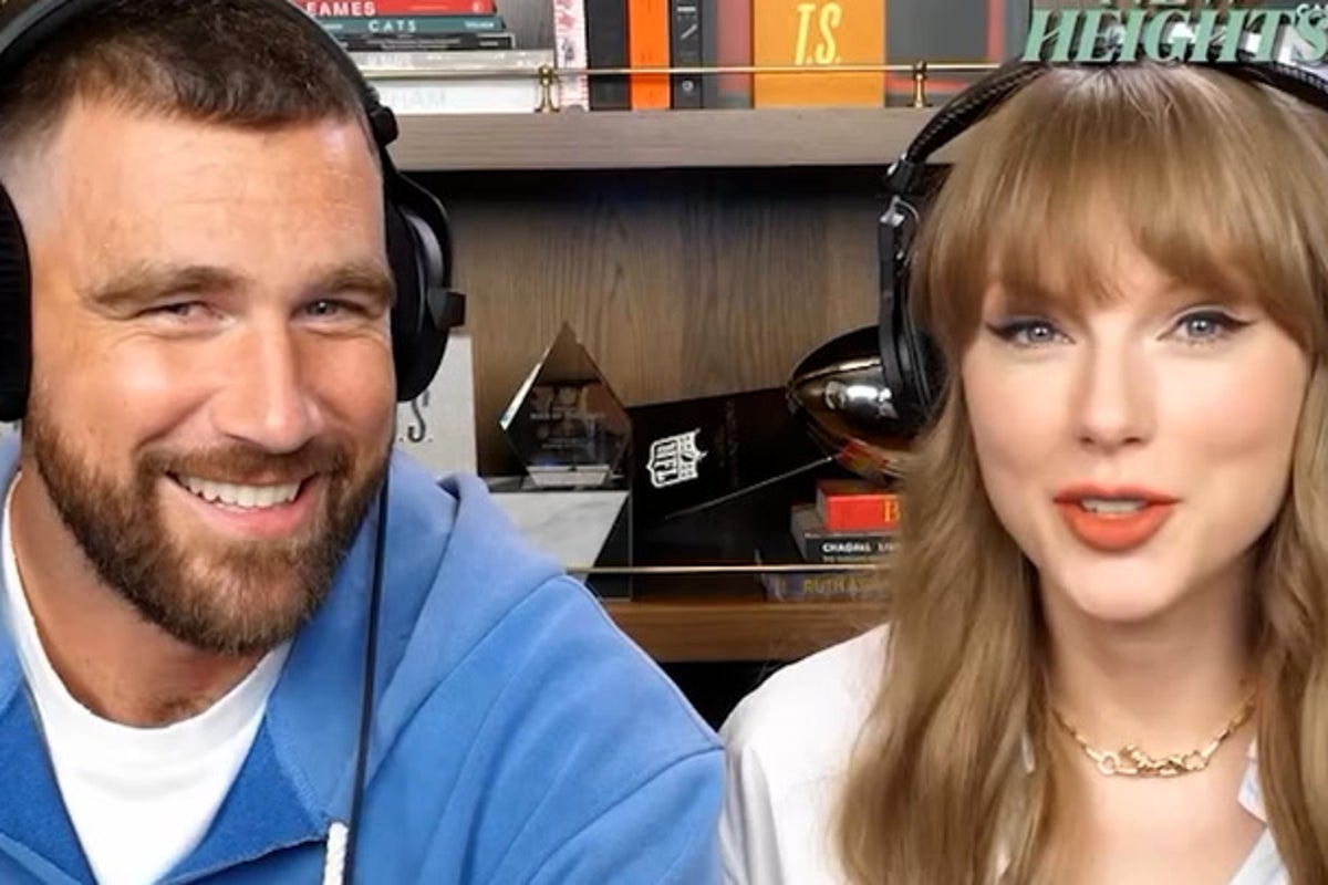 Taylor Swift unveils first glimpse of 12th album cover on Travis Kelce's podcast
