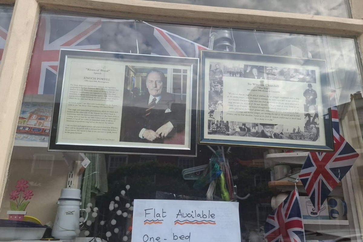 Police investigate Enoch Powell portrait hung in village shop as ‘hate incident'
