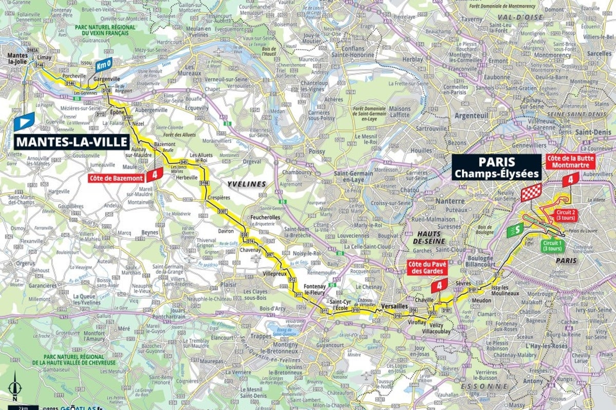 Tour de France stage 21: Race nears iconic Champs-Elysees finish but late Montmartre climbs could disrupt sprinters