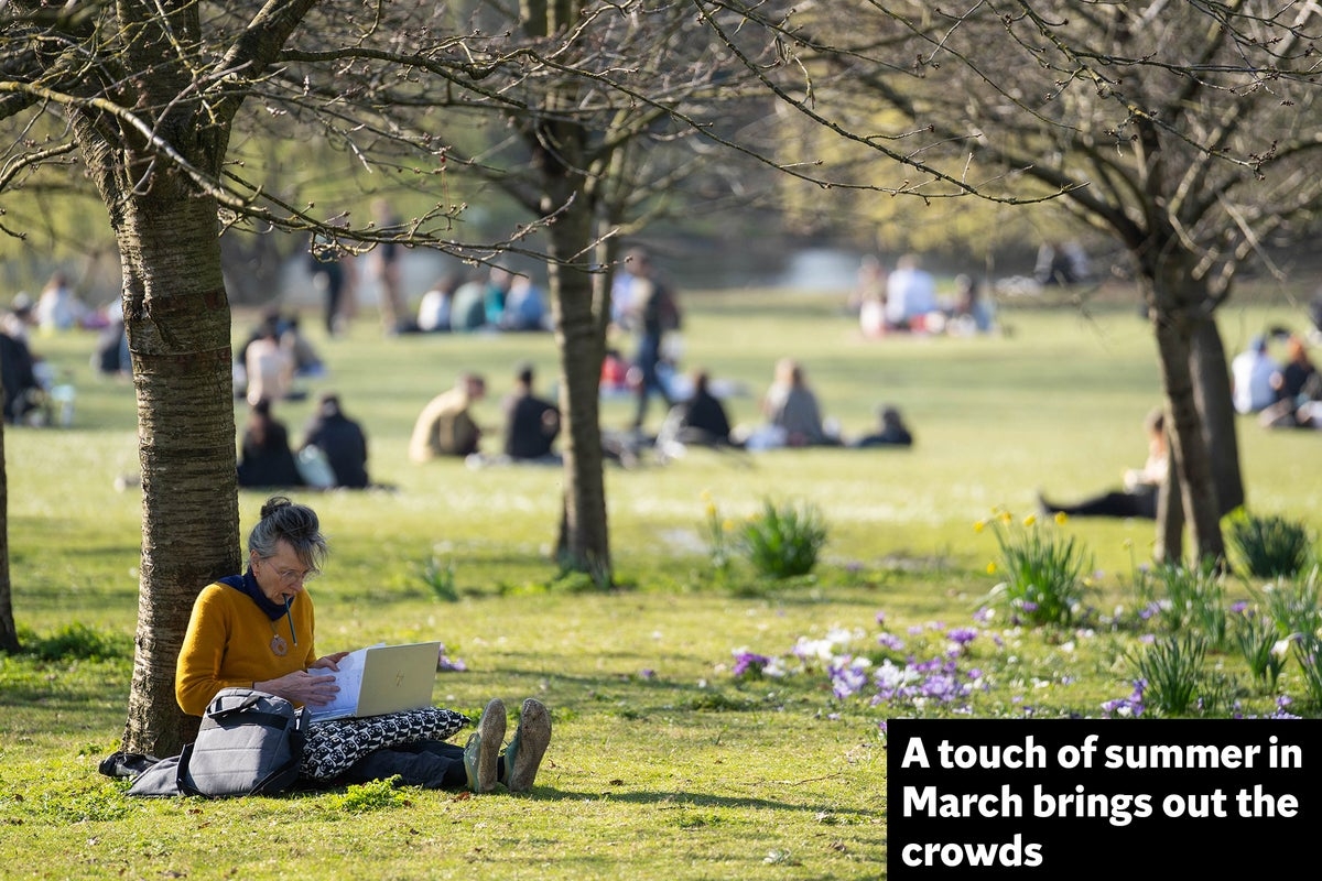 Britain basks in 20 degrees but forecast Polar vortex collapse could bring severe cold weather