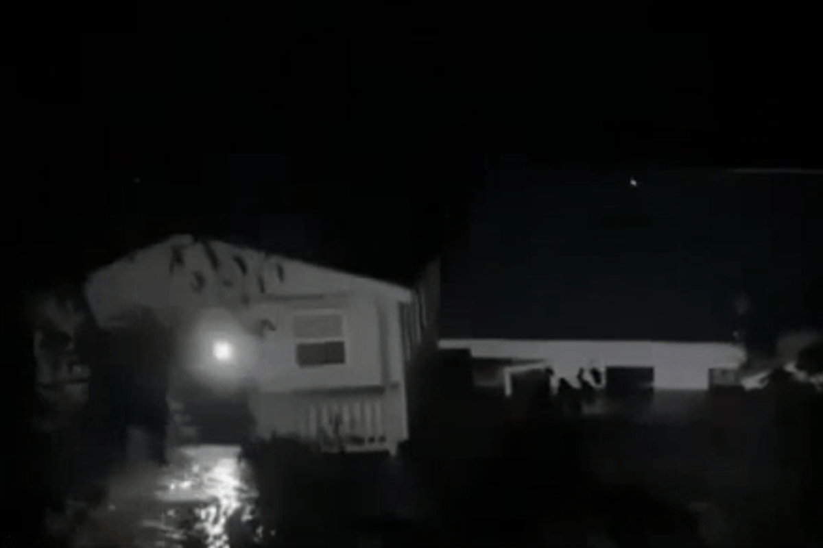 Moment entire cabin full of people swept downriver in Texas flooding