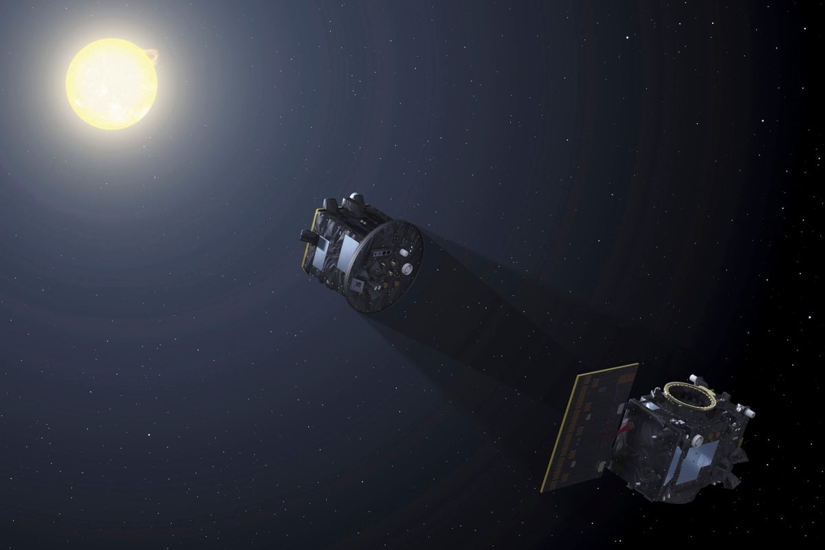 Scientists use satellites to mimic a total solar eclipse in space