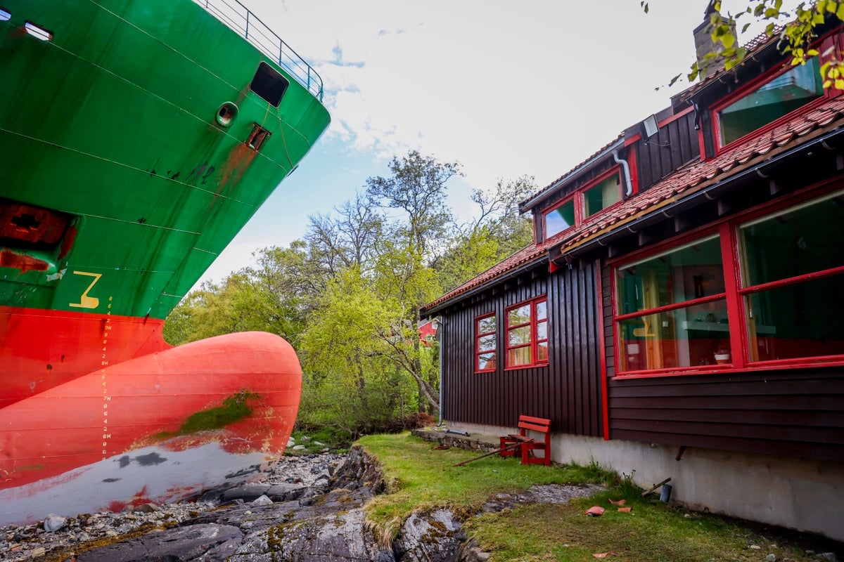 Crew member charged after massive container ship ploughed into Norwegian man's front garden