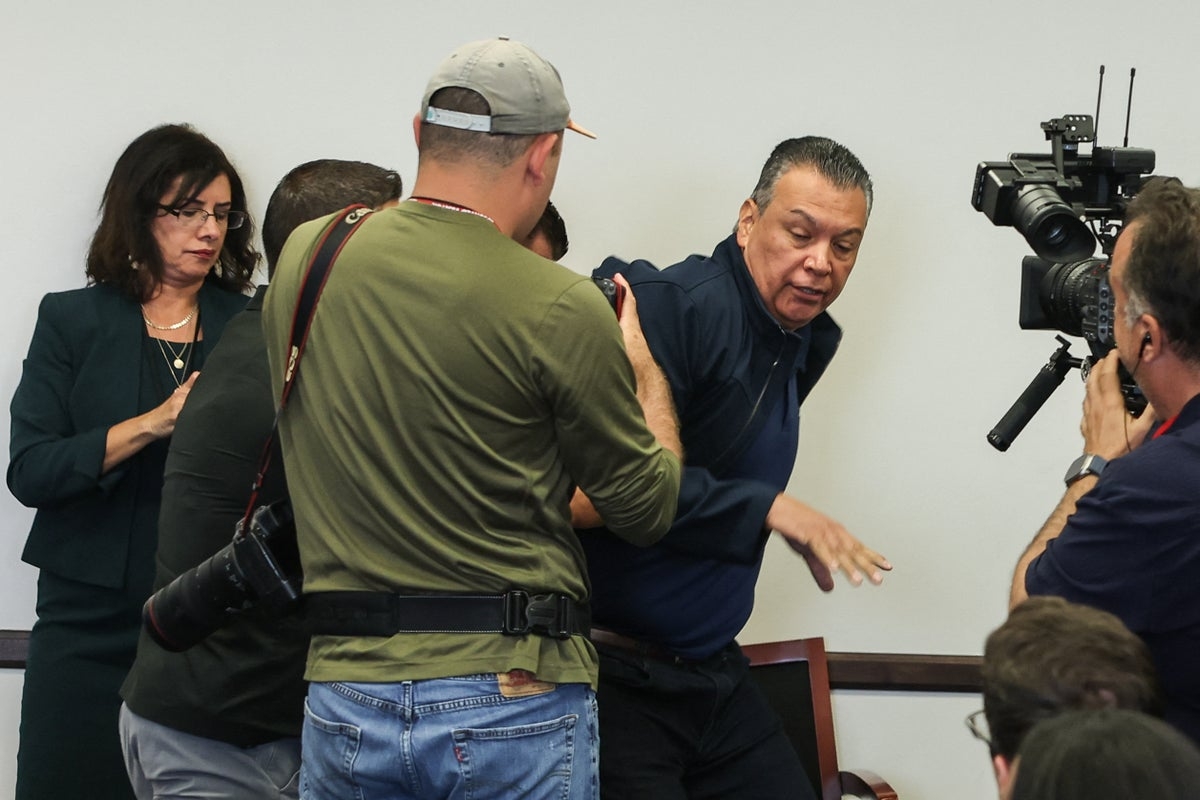 Democratic Sen. Alex Padilla handcuffed and forcibly removed from Kristi Noem's immigration press conference
