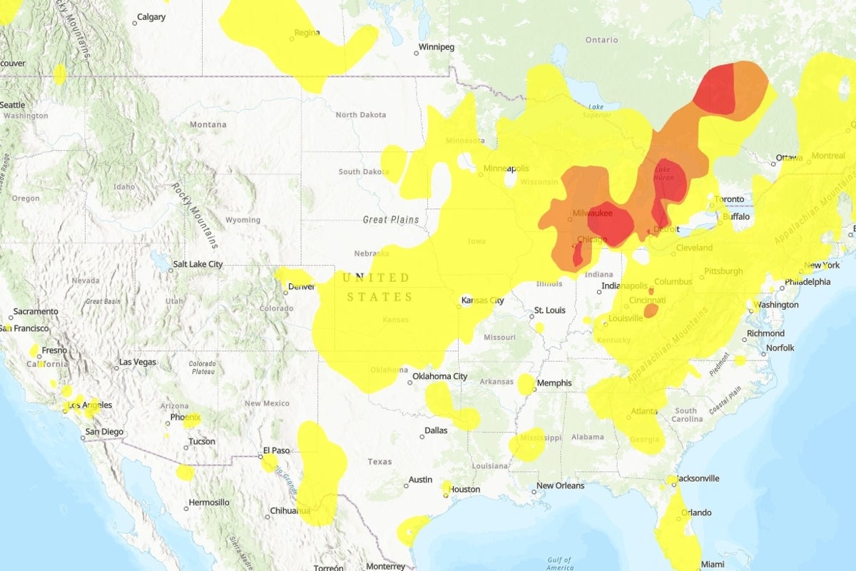 Mapped: Canada's wildfires are impacting air quality in these US communities