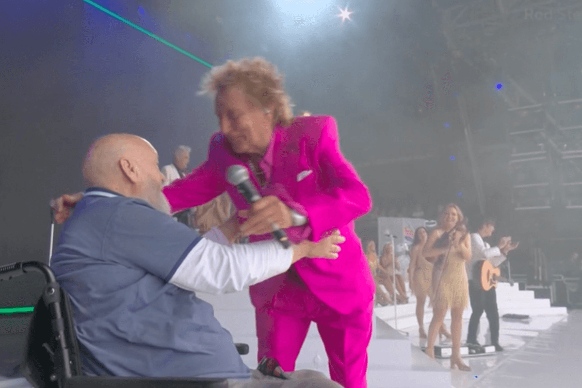Rod Stewart shares special message for Glastonbury founder Michael Eavis