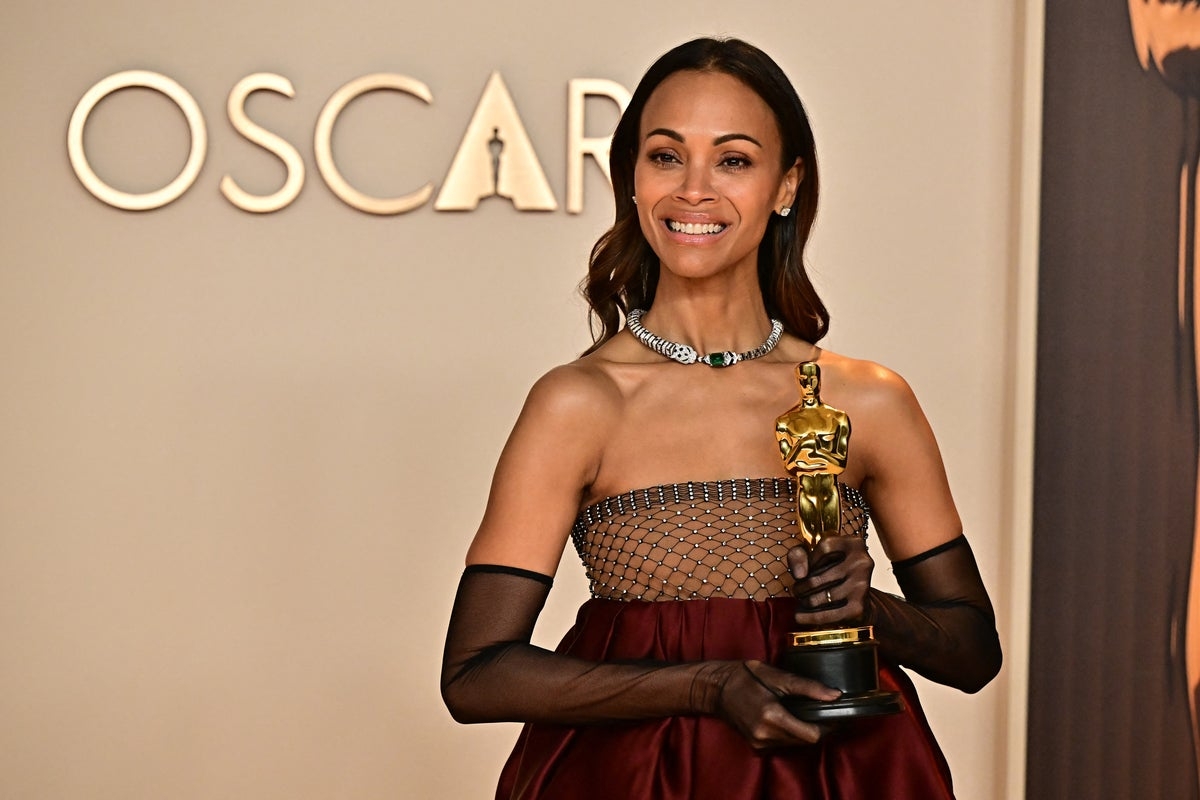 Zoe Saldaña reveals she ‘collapsed' at Oscars moments after winning first award