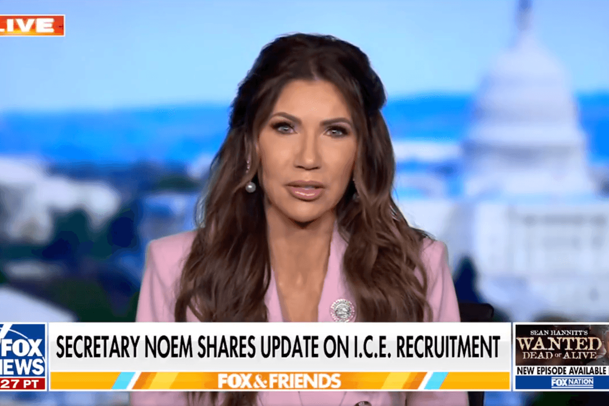 Kristi Noem is offering teenagers student loan forgiveness if they sign up to be an ICE agent