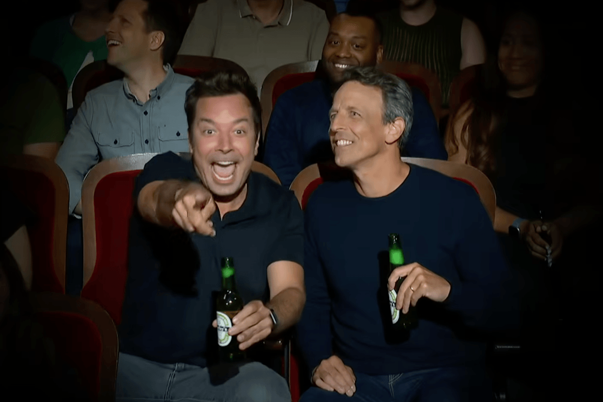 Late night hosts unite to support Stephen Colbert with Coldplay kiss cam spoof after cancellation