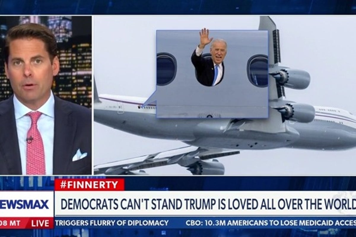 Newsmax host defends Qatar's gift to Trump then admits he'd ‘definitely criticize' Biden for the same thing