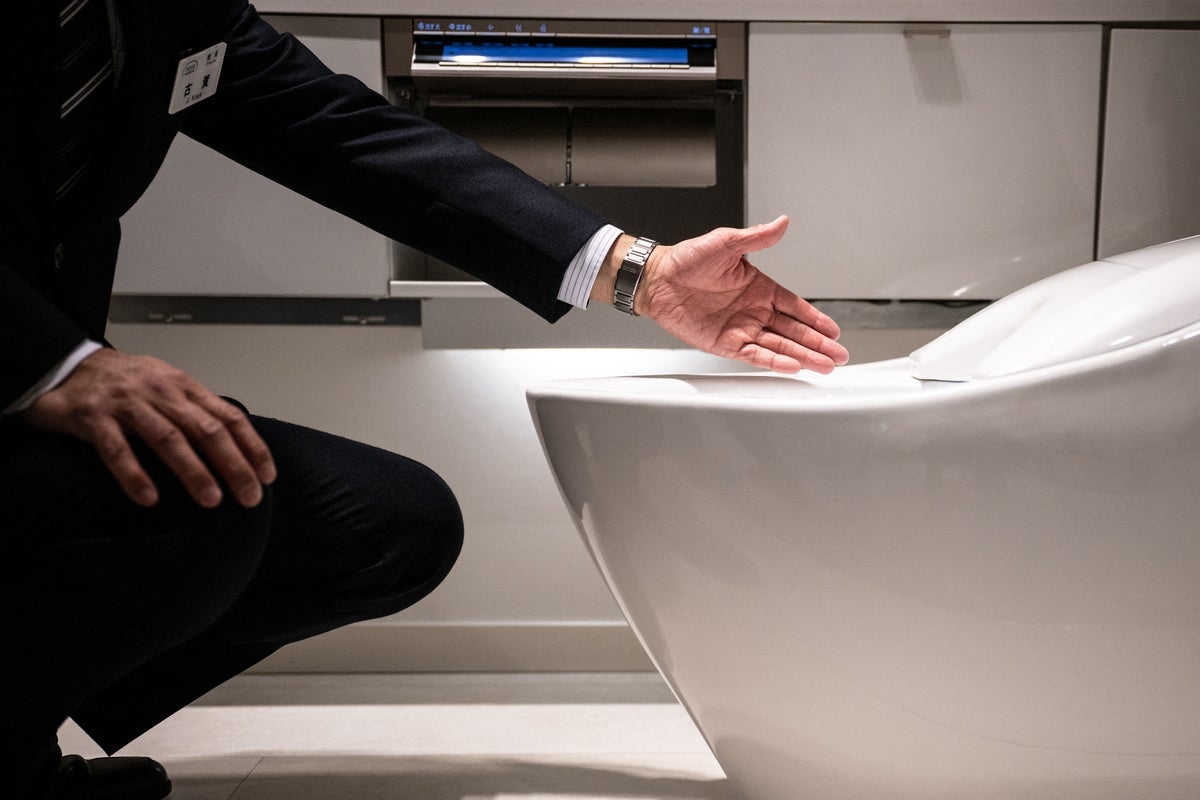 Potty wars! Japan's popular toilet makers set aim on a new target...the American bottom