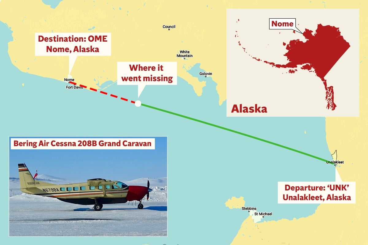 Alaska missing plane latest: Air Force and Coast Guard search for 10 onboard Bering Air jet