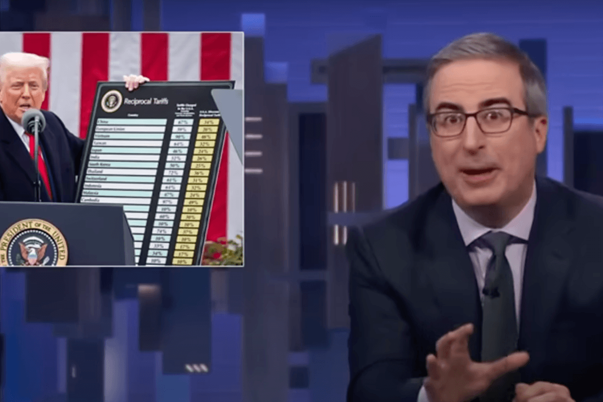 John Oliver skewers ‘toddler' Trump's tariffs fiasco and JD Vance's role in administration