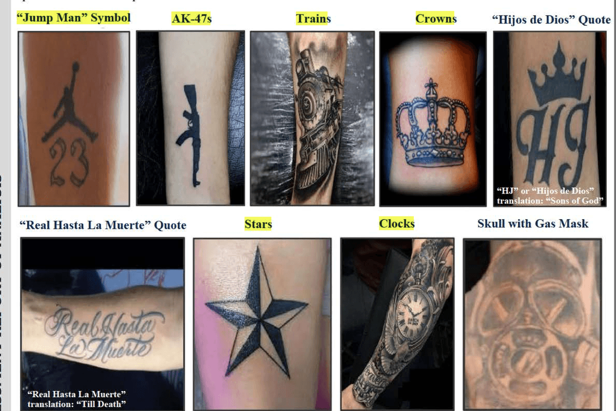 DHS claims these tattoos show Venezuelan gang membership. The tattoo artists who did them say the truth is a lot more innocent