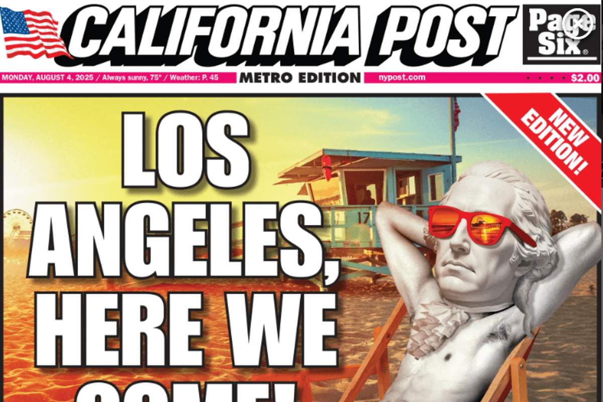 The New York Post is coming to California as News Corp CEO takes a pop at LA's ‘jaded' journalism