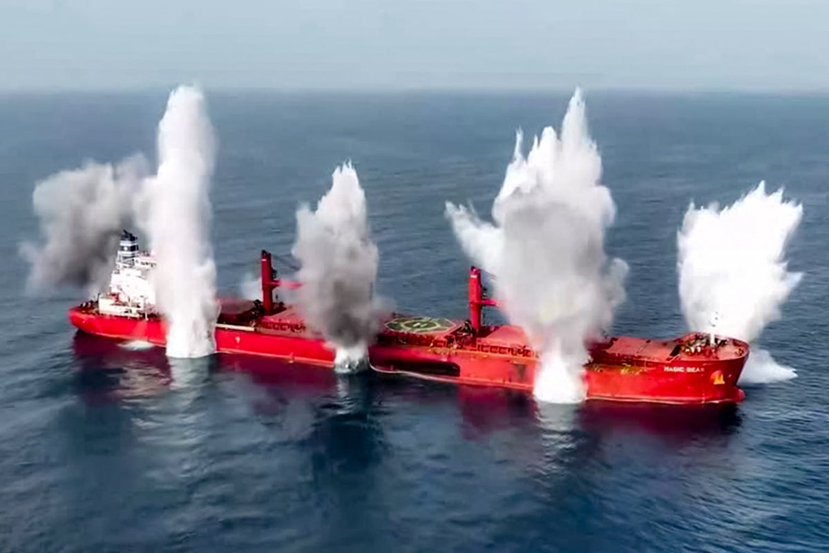 Trump claimed victory against the Houthis in fight over Red Sea shipping. Now they are sinking tankers again